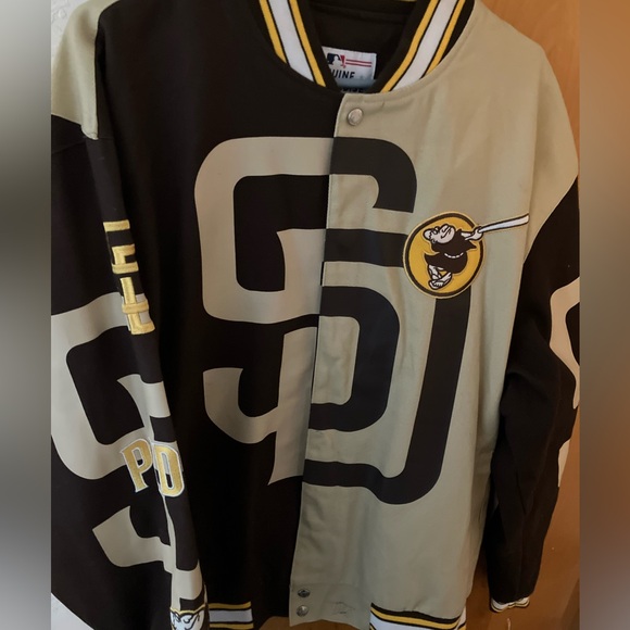 *NEW* San Diego Padres Brown, tan  and Gold Jacket - Picture 3 of 14
